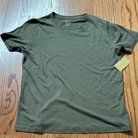 Michael Kors Olive Short Sleeve Tee - Picture 1 of 4